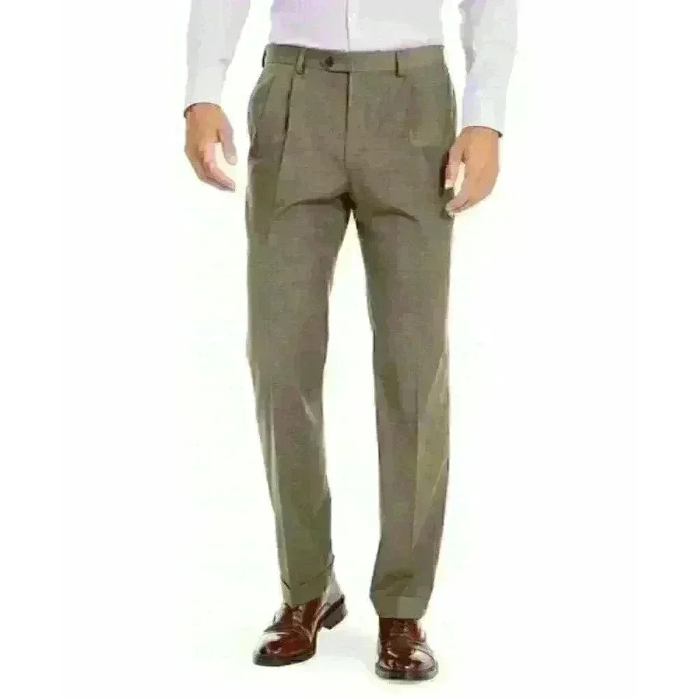 Ralph Lauren Mens 38W X 34L Pleated Dress Pants